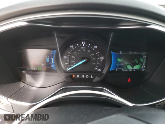 2018 Ford Fusion Hybrid S with VIN 3FA6P0UU8JR145166, listed as a Copart auction lot 48550275 with 55,356 mi miles and Salvage Title. Bid and sale history available at carsss.com. Image 9.