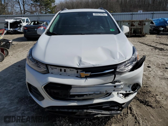 2021 Chevrolet Trax LT with VIN KL7CJPSM1MB365121, listed as a Copart auction lot 45573795 with 78,262 mi miles and Salvage Title. Bid and sale history available at carsss.com. Image 5.