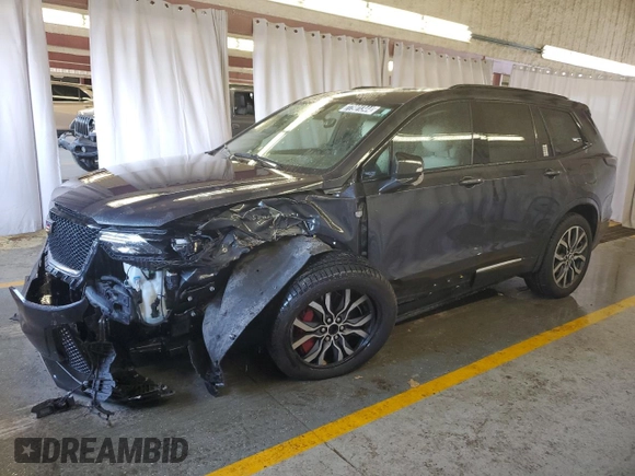2022 Cadillac XT6 Sport with VIN 1GYKPGRS3NZ178080, listed as a Copart auction lot 77901344 with 35,221 mi miles and Clean Title. Bid and sale history available at carsss.com. Image 1.