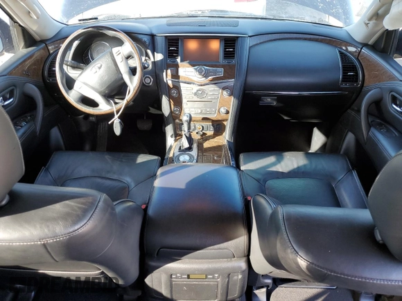 2015 Infiniti QX80 with VIN JN8AZ2NF2F9573090, listed as a Copart auction lot 41371704 with 216,620 mi miles and Salvage Title. Bid and sale history available at carsss.com. Image 8.