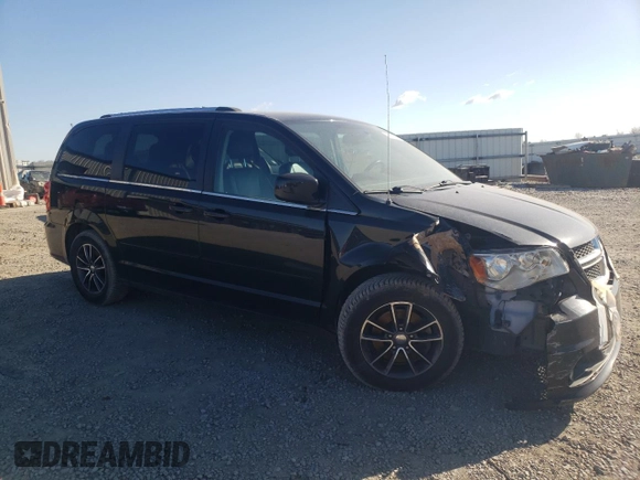 2017 Dodge Grand Caravan SXT with VIN 2C4RDGCG0HR589517, listed as a Copart auction lot 46526085 with 141,263 mi miles and Salvage Title. Bid and sale history available at DreamBid. Image 4.