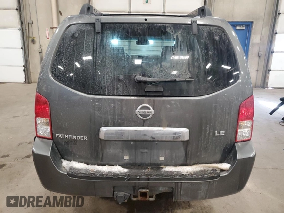 2007 Nissan Pathfinder SE with VIN 5N1AR18W47C604034, listed as a Copart auction lot 44003795 with 214,656 mi miles and Salvage Title. Bid and sale history available at carsss.com. Image 6.