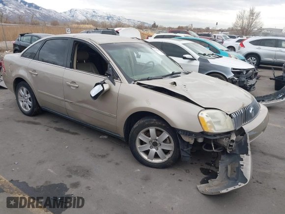 2005 Mercury Montego Luxury z VIN 1MEFM40185G611793, wystawiony jako IAAI lot #41125667 z przebiegiem Nie podano mil oraz . Historia ofert i sprzedaży dostępna na DreamBid. Obrazek 1.