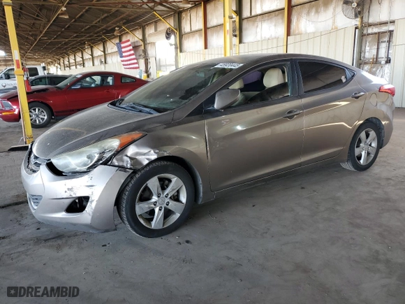 2012 Hyundai Elantra Limited with VIN 5NPDH4AE1CH062039, listed as a Copart auction lot 45920445 with 137,493 mi miles and Salvage Title. Bid and sale history available at carsss.com. Image 1.