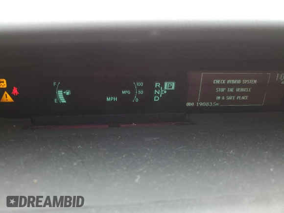 2013 Toyota Prius One with VIN JTDKN3DU9D5645327, listed as a Copart auction lot 53101285 with 190,835 mi miles and Salvage Title. Bid and sale history available at DreamBid. Image 9.