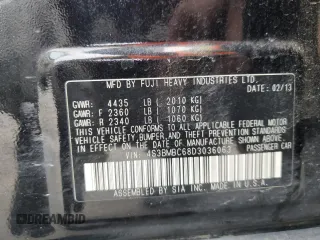 2013 Subaru Legacy Premium z VIN 4S3BMBC68D3036063, wystawiony jako Copart lot #54409165 z przebiegiem 155 492 mil mil oraz Szkoda całkowita • Salvage title. Historia ofert i sprzedaży dostępna na DreamBid. Obrazek 12.