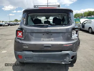 2020 Jeep Renegade Trailhawk with VIN ZACNJBC18LPL42780, listed as a Copart auction lot 63913855 with 54,343 mi miles and Salvage title. Bid and sale history available at DreamBid. Image 6.