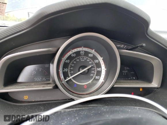 2015 Mazda 3 i Sport with VIN JM1BM1U79F1245845, listed as a Copart auction lot 52589195 with 90,216 mi miles and Salvage Title. Bid and sale history available at DreamBid. Image 9.