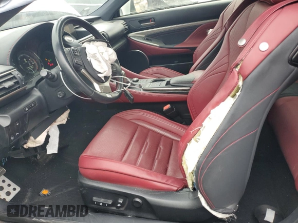 2015 Lexus RC 350 F Sport with VIN JTHSE5BC1F5002106, listed as a Copart auction lot 48820535 with 72,894 mi miles and Salvage title. Bid and sale history available at DreamBid. Image 7.