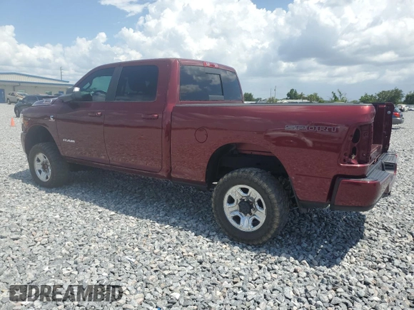 2021 Ram 2500 Big Horn with VIN 3C6UR5DL1MG581624, listed as a Copart auction lot 58799575 with 50,828 mi miles and Salvage title. Bid and sale history available at DreamBid. Image 2.