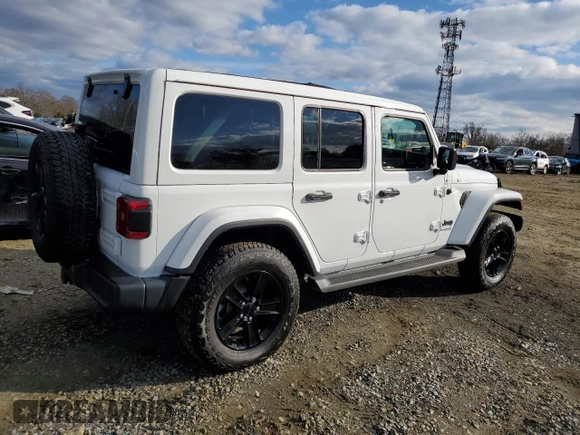 2022 Jeep Wrangler Unlimited Sahara Altitude with VIN 1C4HJXEG2NW260905, listed as a Copart auction lot 86986584 with 7,219 mi miles and Non Repairable. Bid and sale history available at DreamBid. Image 3.