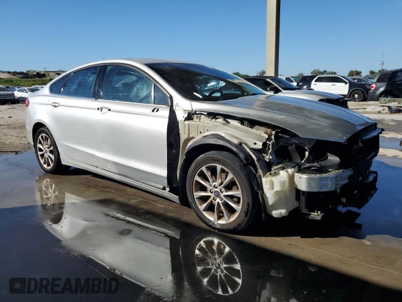 2017 Ford Fusion SE with VIN 3FA6P0H70HR126335, listed as a Copart auction lot 42600695 with 91,298 mi miles and Salvage Title. Bid and sale history available at DreamBid. Image 4.