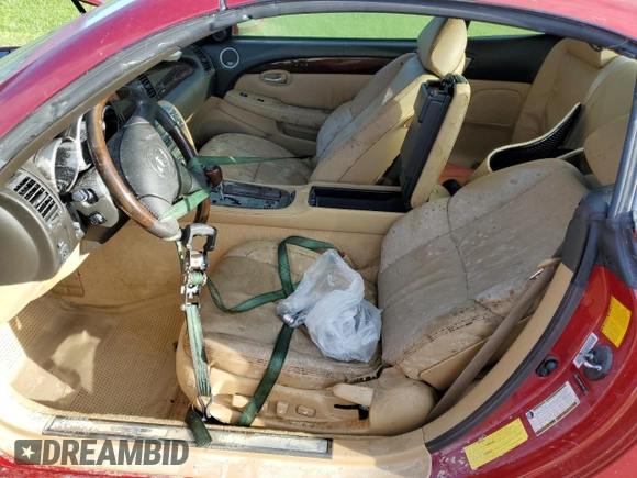 2007 Lexus SC 430 with VIN JTHFN45Y579012182, listed as a Copart auction lot 73826304 with Not Provided miles and Salvage Title. Bid and sale history available at DreamBid. Image 7.