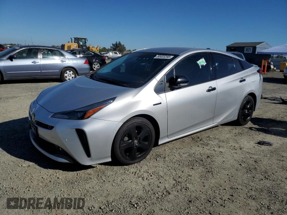 2022 Toyota Prius L Eco with VIN JTDKAMFU6N3174068, listed as a Copart auction lot 50403295 with 102,265 mi miles and Salvage Title. Bid and sale history available at DreamBid. Image 1.