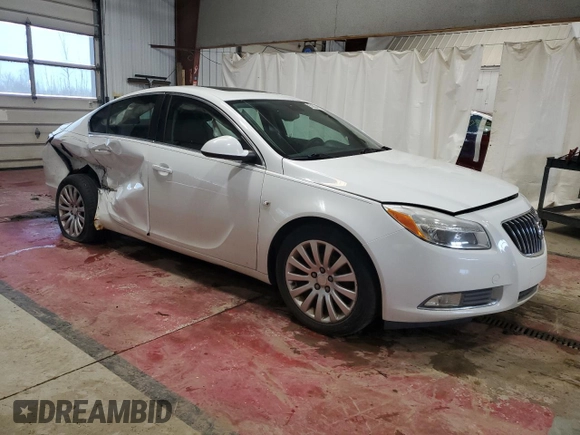 2011 Buick Regal CXL RL2 with VIN W04GP5EC3B1069976, listed as a Copart auction lot 51054465 with 169,433 mi miles and Salvage Title. Bid and sale history available at carsss.com. Image 4.