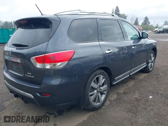 2013 Nissan Pathfinder SV with VIN 5N1AR2MM8DC611266, listed as a IAAI auction lot 42497311 with 120,191 mi miles and . Bid and sale history available at DreamBid. Image 4.