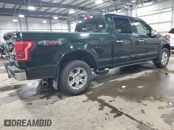2015 Ford F-150 XLT with VIN 1FTFW1EG4FFC07579, listed as a Copart auction lot 50425565 with 89,931 mi miles and Salvage Title. Bid and sale history available at carsss.com. Image 3.