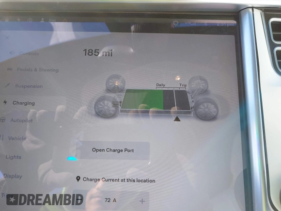 2017 Tesla Model S 100D with VIN 5YJSA1E20HF229362, listed as a IAAI auction lot 41698083 with 75,737 mi miles. Bid and sale history available at carsss.com. Image 17.
