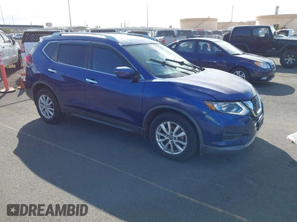 2019 Nissan Rogue SV with VIN KNMAT2MT7KP522209, listed as a IAAI auction lot 41481204 with 54,658 mi miles. Bid and sale history available at carsss.com. Image 1.