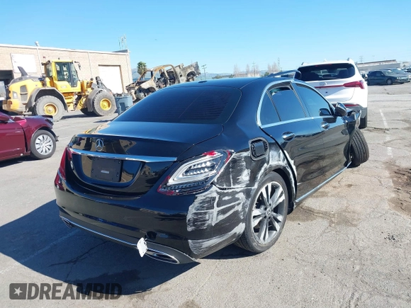 2021 Mercedes-Benz C 300 with VIN W1KWF8DB1MR645573, listed as a IAAI auction lot 41756047 with Not provided miles and . Bid and sale history available at DreamBid. Image 4.