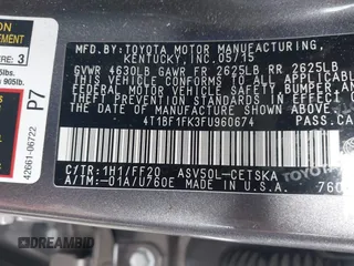 2015 Toyota Camry XLE z VIN 4T1BF1FK3FU960674, wystawiony jako IAAI lot #41721182 z przebiegiem 96 300 mil mil oraz . Historia ofert i sprzedaży dostępna na DreamBid. Obrazek 9.
