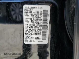 2009 Infiniti FX with VIN JNRAS18U99M101510, listed as a Copart auction lot 56075925 with 224,277 mi miles and Salvage title. Bid and sale history available at DreamBid. Image 13.