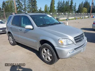 2002 Mercedes-Benz M-Class with VIN 4JGAB75E22A364537, listed as a IAAI auction lot 42119184 with 222,372 mi miles. Bid and sale history available at carsss.com. Image 1.
