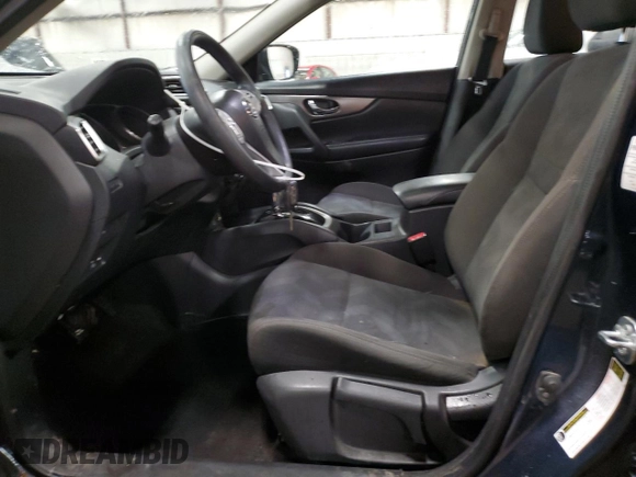 2016 Nissan Rogue SV with VIN KNMAT2MV6GP665239, listed as a Copart auction lot 47032235 with 76,396 mi miles and Clean Title. Bid and sale history available at carsss.com. Image 7.