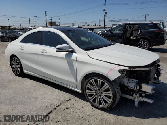 2018 Mercedes-Benz CLA 250 with VIN WDDSJ4EB2JN669663, listed as a Copart auction lot 53080104 with 70,424 mi miles and . Bid and sale history available at DreamBid. Image 4.