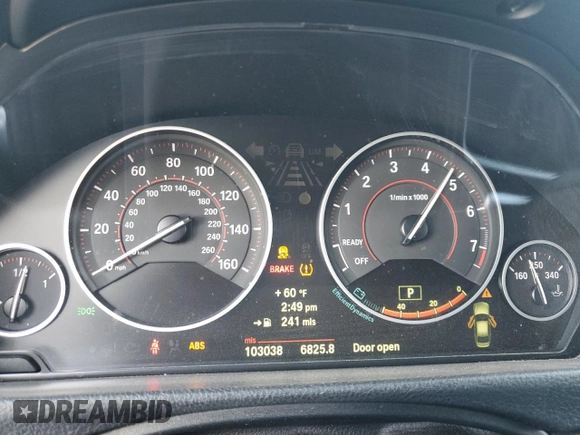2013 BMW 3 Series 335i with VIN WBA3A9C58DF476132, listed as a Copart auction lot 86704954 with 103,038 mi miles and Salvage Title. Bid and sale history available at carsss.com. Image 9.