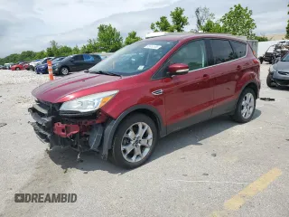 2013 Ford Escape SEL with VIN 1FMCU9H96DUD80433, listed as a Copart auction lot 55514195 with 195,781 mi miles and Salvage title. Bid and sale history available at DreamBid. Image 1.