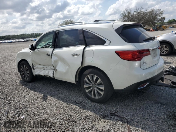 2015 Acura MDX Technology z VIN 5FRYD4H67FB004403, wystawiony jako Copart lot #55092025 z przebiegiem 139 774 mil mil oraz Nie do naprawy • Non repairable. Historia ofert i sprzedaży dostępna na DreamBid. Obrazek 2.