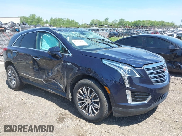 2017 Cadillac XT5 Luxury FWD with VIN 1GYKNBRS2HZ134259, listed as a IAAI auction lot 39416446 with 87,917 mi miles. Bid and sale history available at carsss.com. Image 1.