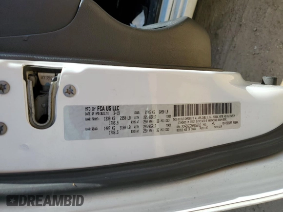 2019 Dodge Grand Caravan GT with VIN 2C4RDGEG0KR658713, listed as a Copart auction lot 52736085 with 198,871 mi miles and Clean Title. Bid and sale history available at DreamBid. Image 13.