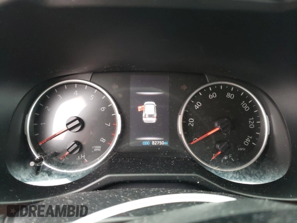 2020 Toyota RAV4 XLE with VIN 2T3P1RFV5LC086345, listed as a Copart auction lot 47277045 with 82,750 mi miles and Salvage Title. Bid and sale history available at DreamBid. Image 9.