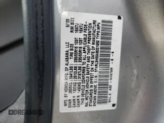 2010 Honda Odyssey EX-L with VIN 5FNRL3H69AB001952, listed as a Copart auction lot 49738155 with 95,721 mi miles and Salvage Title. Bid and sale history available at carsss.com. Image 13.