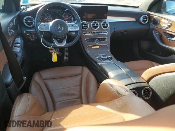 2019 Mercedes-Benz C 300 with VIN 55SWF8EB1KU283402, listed as a Copart auction lot 47947395 with 83,731 mi miles and Non Repairable. Bid and sale history available at DreamBid. Image 8.