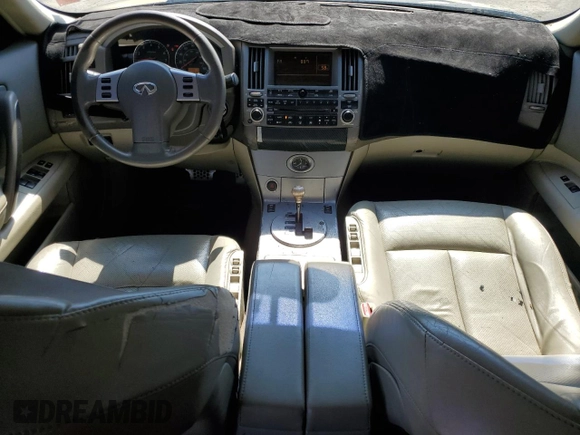 2005 Infiniti FX z VIN JNRAS08W15X203761, wystawiony jako Copart lot #51369915 z przebiegiem 149 513 mil mil oraz Czysty tytuł • Clean title. Historia ofert i sprzedaży dostępna na DreamBid. Obrazek 8.