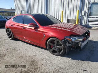 2019 Genesis G70 3.3T Advanced with VIN KMTG34LE6KU015538, listed as a Copart auction lot 78481704 with 51,203 mi miles and Salvage Title. Bid and sale history available at carsss.com. Image 4.