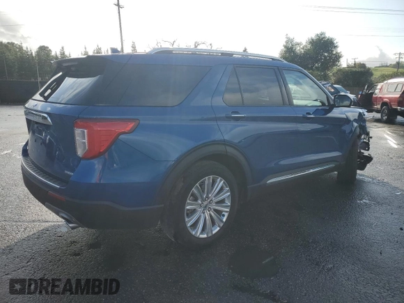 2020 Ford Explorer Limited with VIN 1FM5K7FW7LGA06793, listed as a Copart auction lot 49289335 with 21,768 mi miles and Salvage Title. Bid and sale history available at DreamBid. Image 3.