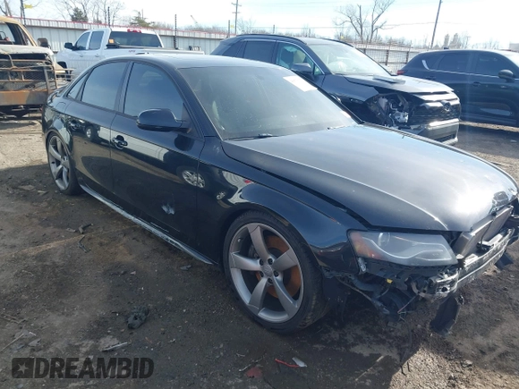 2012 Audi S4 Prestige with VIN WAUKGAFL4CA039164, listed as a IAAI auction lot 41073037 with 90,116 mi miles. Bid and sale history available at carsss.com. Image 1.