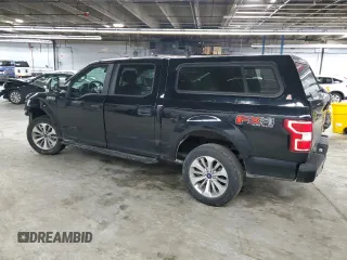 2018 Ford F-150 XL with VIN 1FTEW1EG0JFD10941, listed as a Copart auction lot 57855095 with 119,345 mi miles and Salvage title. Bid and sale history available at DreamBid. Image 2.
