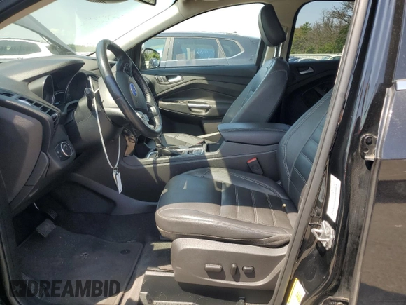 2018 Ford Escape Titanium with VIN 1FMCU9J97JUB94406, listed as a Copart auction lot 66663215 with 96,482 mi miles and Salvage title. Bid and sale history available at DreamBid. Image 7.