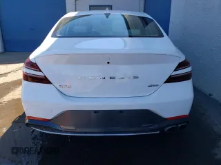 2023 Genesis G70 2.0T with VIN KMTG34TA9PU129246, listed as a Copart auction lot 60851434 with 12,407 mi miles and Non Repairable. Bid and sale history available at DreamBid. Image 6.