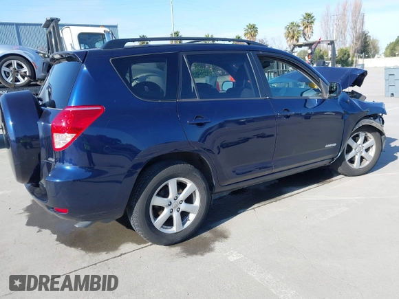 2007 Toyota RAV4 Limited with VIN JTMBK31V076016589, listed as a IAAI auction lot 41764555 with 106,114 mi miles. Bid and sale history available at carsss.com. Image 4.