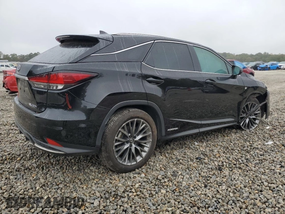 2020 Lexus RX 450h F Sport Performance with VIN 2T2YGMDA4LC052360, listed as a Copart auction lot 79553894 with 56,275 mi miles and Salvage title. Bid and sale history available at DreamBid. Image 3.