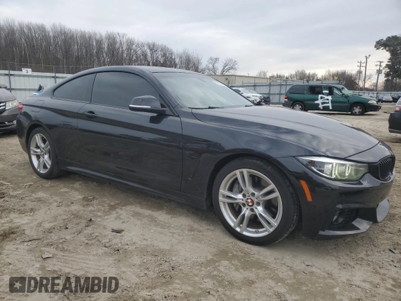 2019 BMW 4 Series 430i with VIN WBA4W3C58KAF91894, listed as a Copart auction lot 89100375 with 36,115 mi miles and Clean Title. Bid and sale history available at carsss.com. Image 4.