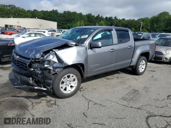 2022 Chevrolet Colorado 4WD LT with VIN 1GCGTCENXN1319239, listed as a Copart auction lot 64302945 with Not provided miles and Salvage title. Bid and sale history available at DreamBid. Image 1.
