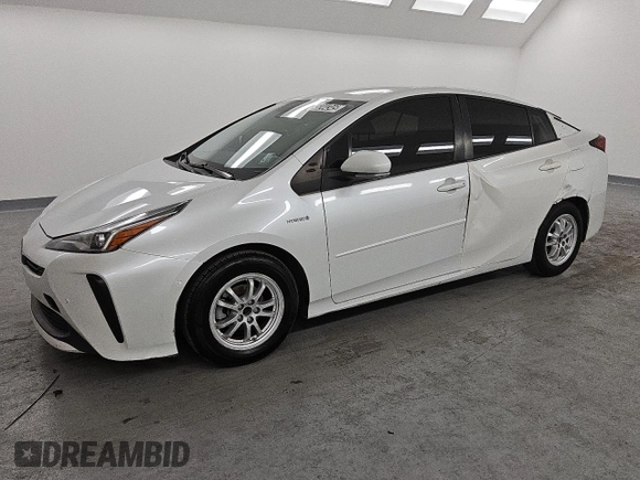 2021 Toyota Prius L Eco with VIN JTDKAMFU3M3141253, listed as a Copart auction lot 45244345 with 183,396 mi miles and Clean Title. Bid and sale history available at DreamBid. Image 1.