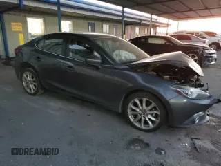 2015 Mazda 3 S Grand Touring with VIN JM1BM1W30F1240804, listed as a Copart auction lot 47406955 with Not Provided miles and Salvage Title. Bid and sale history available at DreamBid. Image 4.